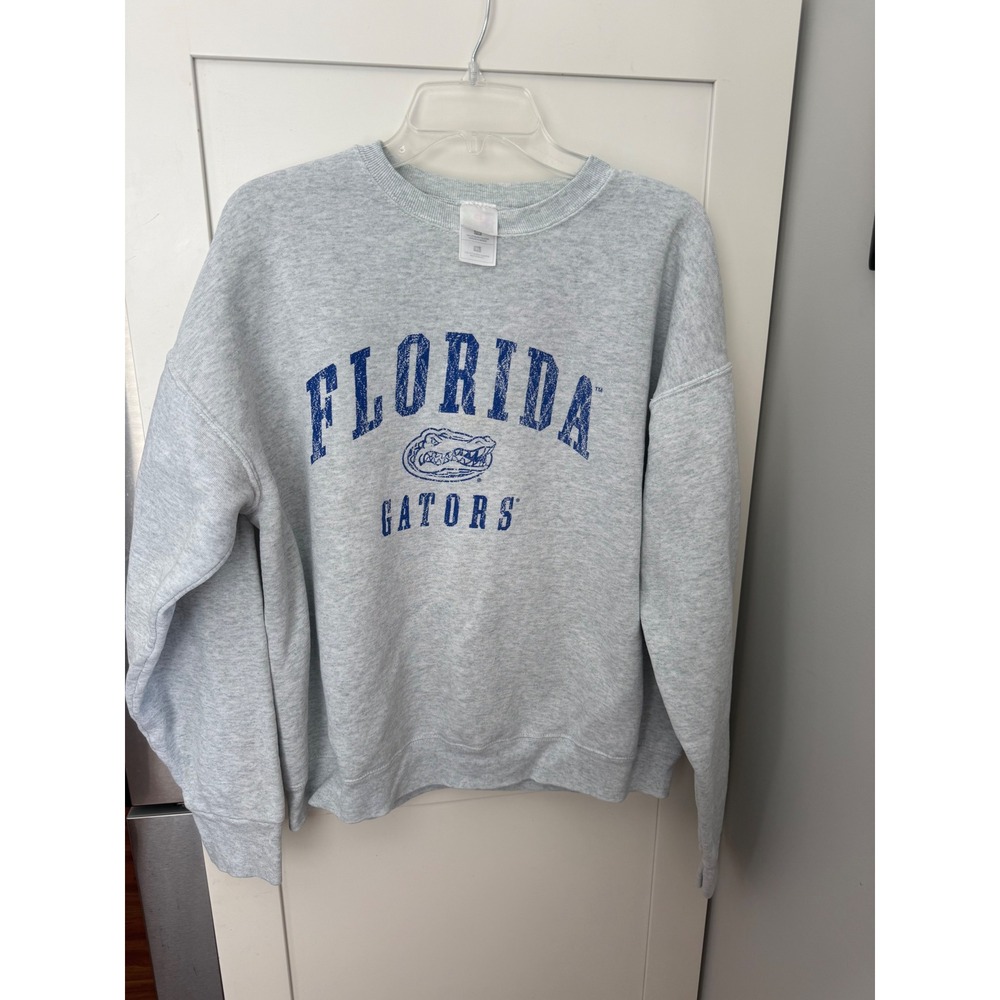 Classic Vtg Fruit of the Loom Florida Gators Heather gray sweatshirt 90s Y2K